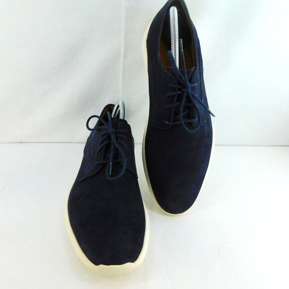 Johnston & Murphy Henning Plain Toe Men's Navy Nubuck Size 10 New Shoes - Picture 7 of 10